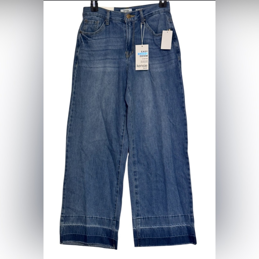 NWT Kensie The Crop Wide Leg Jeans SZ 0